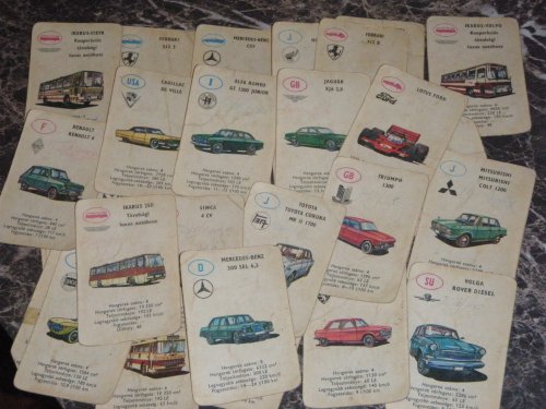 autós kártya (piros hátlap)