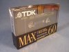 TDK MA-X 60 perces kazetta 