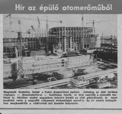 Paksi atomerőmű újságcikk Paksi atomerőmű újságcikk