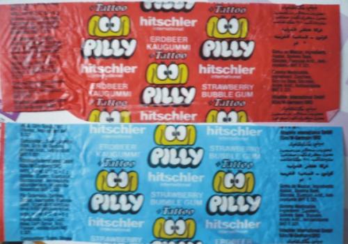 Pilly rágógumi papír