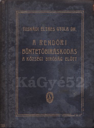 Rendőri büntetőbíráskodás