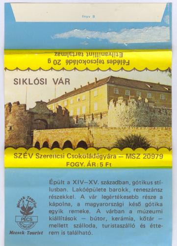Szerencsi Várak csokoládé sorozat Szerencsi Várak csokoládé sorozat