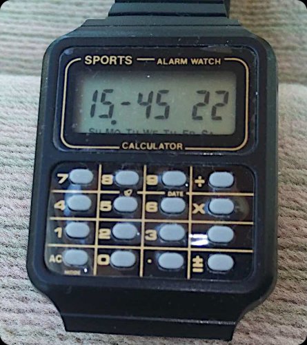 Sports számológépes Quartz óra