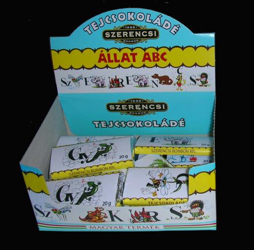 Szerencsi Állat ABC csokoládé sorozat Szerencsi Állat ABC csokoládé sorozat