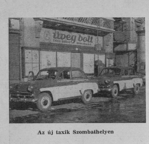 Moszkvics Taxik Szombathely Főterén Moszkvics Taxik Szombathely Főterén