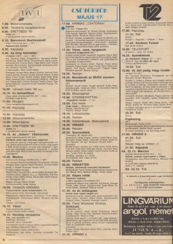 Rtv újság televízió műsor 