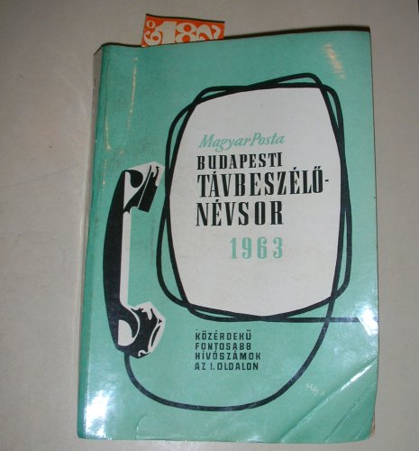 Budapesti telefonkönyv Budapesti telefonkönyv