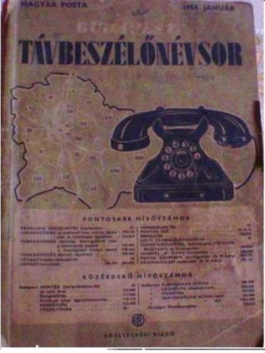 Budapesti telefonkönyv Budapesti telefonkönyv