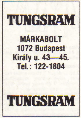 Tungsram márkabolt Tungsram márkabolt