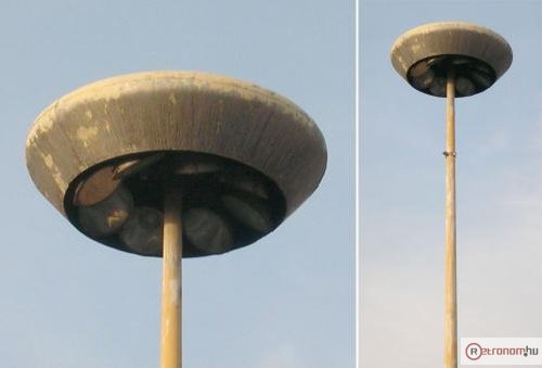 Utcai lámpa "UFO"