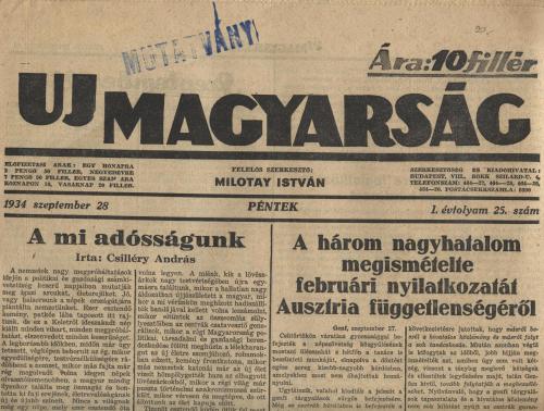 Uj Magyarság Uj Magyarság