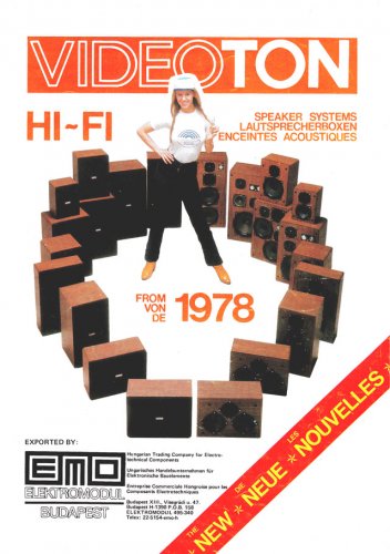 Videoton hangfal export 1978