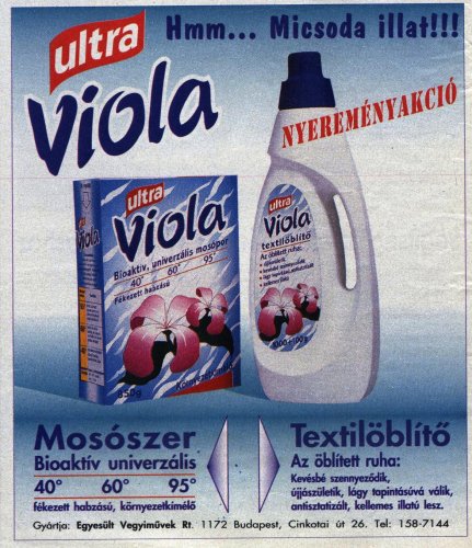 Ultra Viola mosószerek