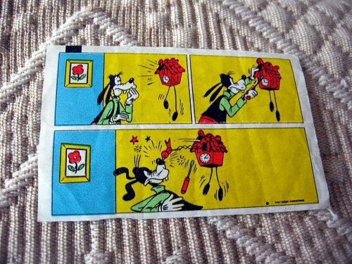 Donald rágógumi papír