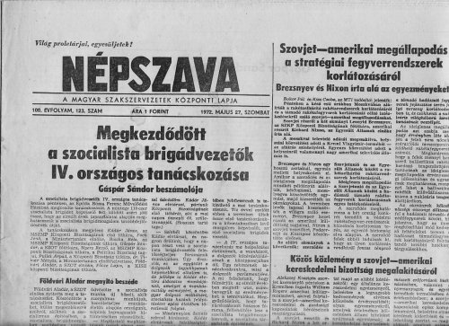 Aláirták a SALT szerződést Aláirták a SALT szerződést