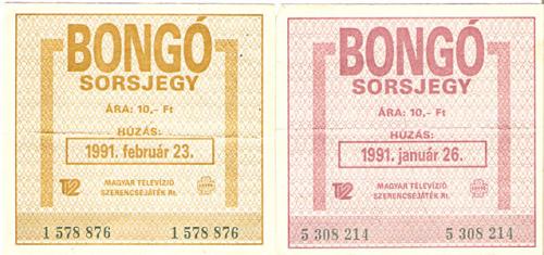 Bongó sorsjegy Bongó sorsjegy