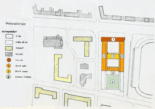 Piac - Bosnyák tér 1961 helyszínrajz