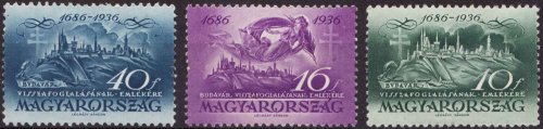 Budavár visszafoglalása  bélyeg