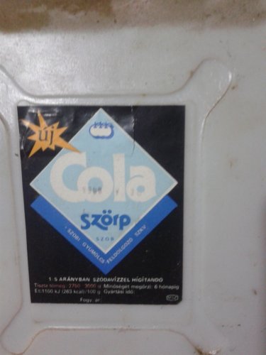 Szobi szörp Cola Szobi szörp Cola
