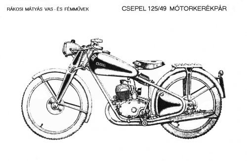 Csepel 125 motorkerékpár 