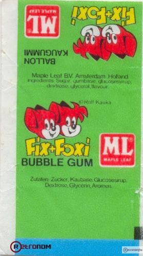 Fix-Foxi rágógumi papír