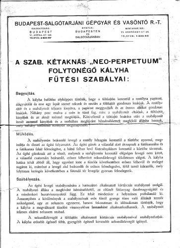 Kályha használati utasitás Kályha használati utasitás
