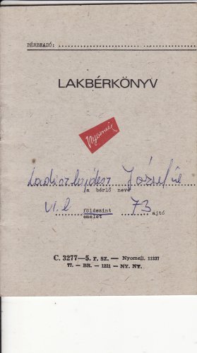 Lakbérkönyv