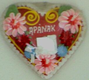 Mézecskalács szív