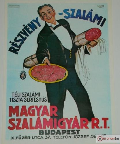 Részvény szalámi plakát
