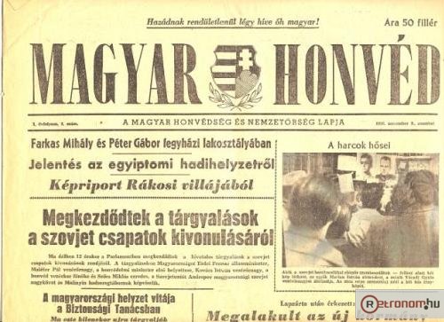 Magyar Honvéd újság Magyar Honvéd újság