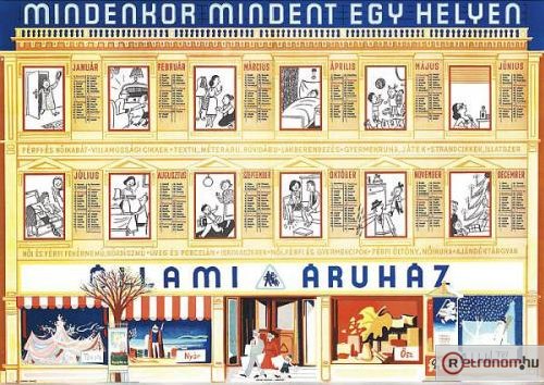 Állami Áruház naptár