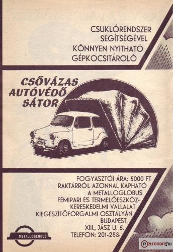 Mettaloglobus csővázas autóvédő sátor Mettaloglobus csővázas autóvédő sátor