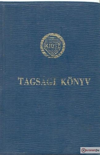 KIOSZ tagsági könyv