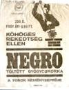 Negro cukorka zacskója