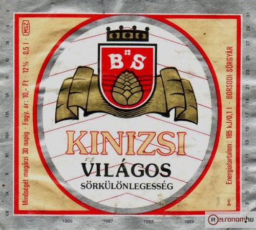 Kinizsi Világos sör Kinizsi Világos sör