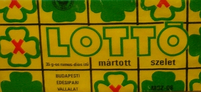 Lottó csokoládé szelet Lottó csokoládé szelet