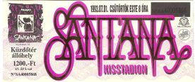 SANTANA koncertjegy
