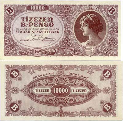 Tízezer B. pengő Tízezer B. pengő