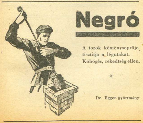 Negro cukorka reklám