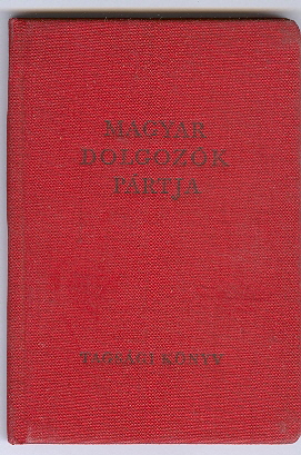 Magyar Dolgozók Pártja Tagsági Könyv
