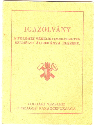 polgári védelmi igazolvány polgári védelmi igazolvány