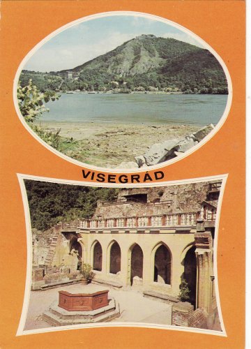 Visegrád matricás képeslap Visegrád matricás képeslap