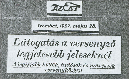 Az Est (1927. május 28.)