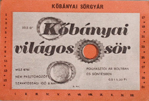 Kőbányai világos sör Kőbányai világos sör