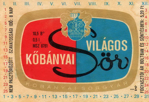 Kőbányai világos sör Kőbányai világos sör