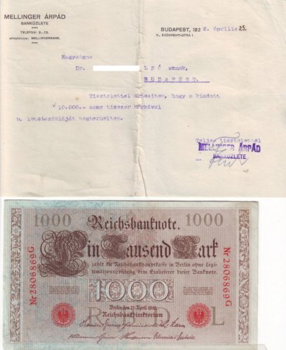 Tízezer márka 1922 Tízezer márka 1922