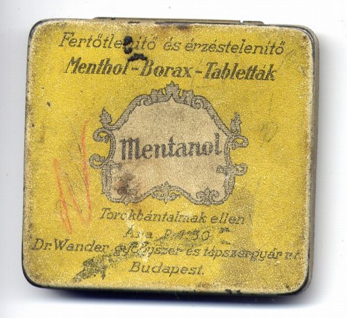 Gyógyszeres fém doboz