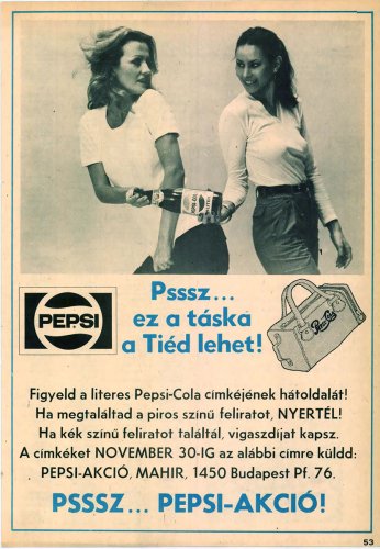 Pepsi-Cola reklám Pepsi-Cola reklám
