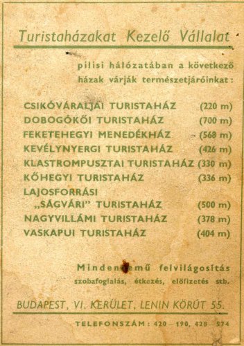 Turistaházak a Pilisben az '50-es években Turistaházak a Pilisben az '50-es években