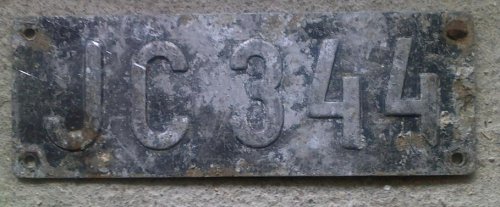 Magyar rendszámtábla (1948-1958)